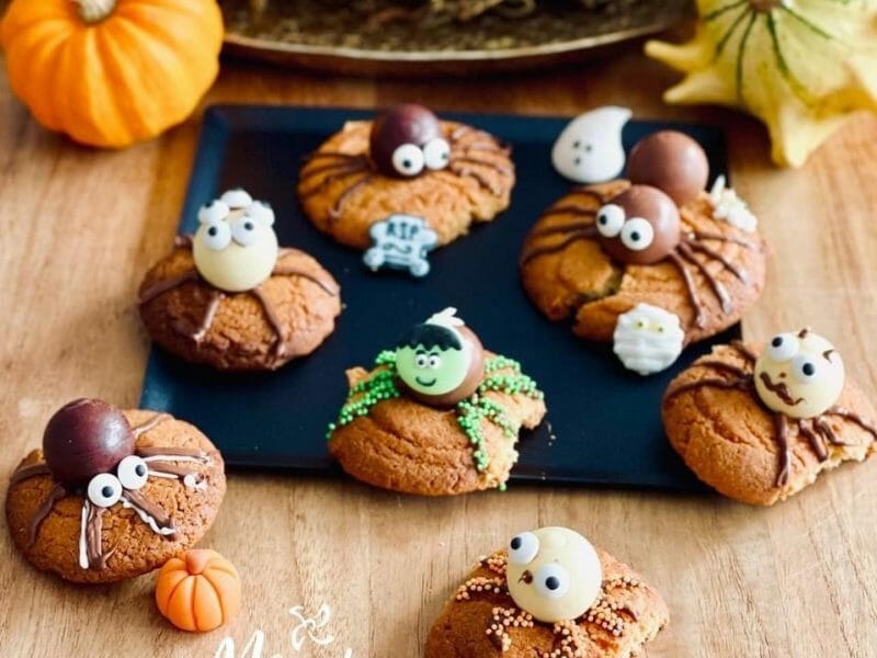 Cliquez pour zoomer ! Spider cookies – cookies araignées Thermomix par momixbyamandine