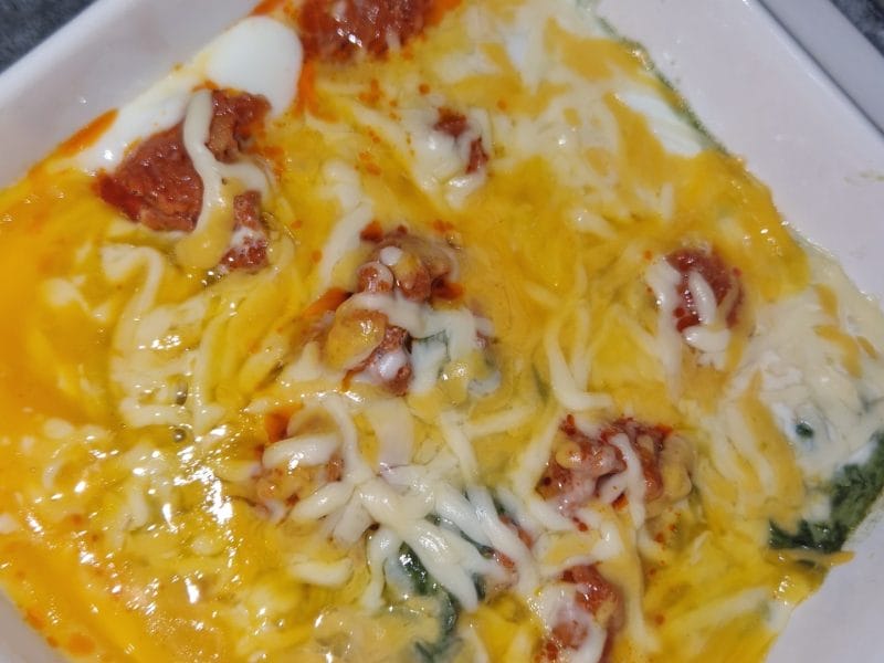 Cliquez pour zoomer ! Oeufs cocotte épinards et chorizo Thermomix par CAMILLE