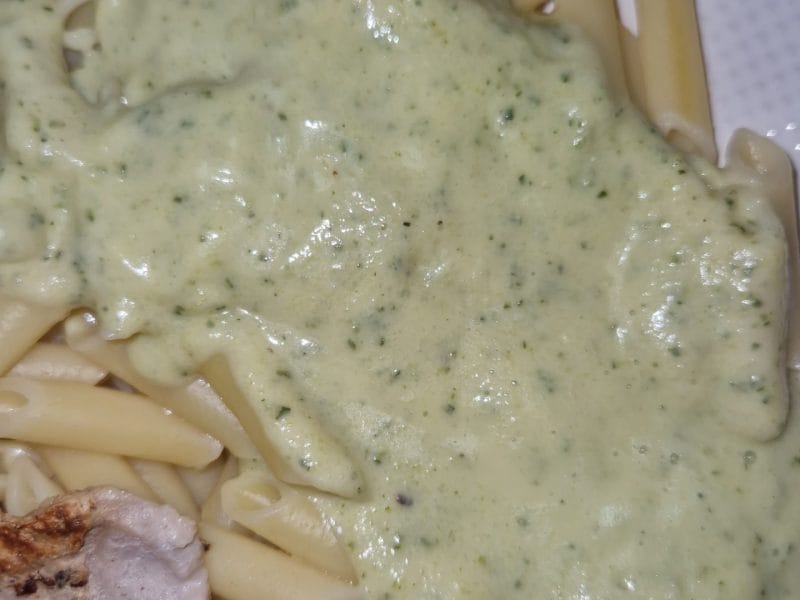 Cliquez pour zoomer ! Farfalle à la crème de courgettes Thermomix par CAMILLE