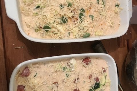 Cliquez pour zoomer ! Gratin de torsades aux merguez Thermomix par hdc02