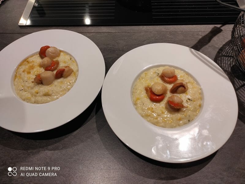 Cliquez pour zoomer ! Risotto aux Saint Jacques et poireaux Thermomix par mickael_55