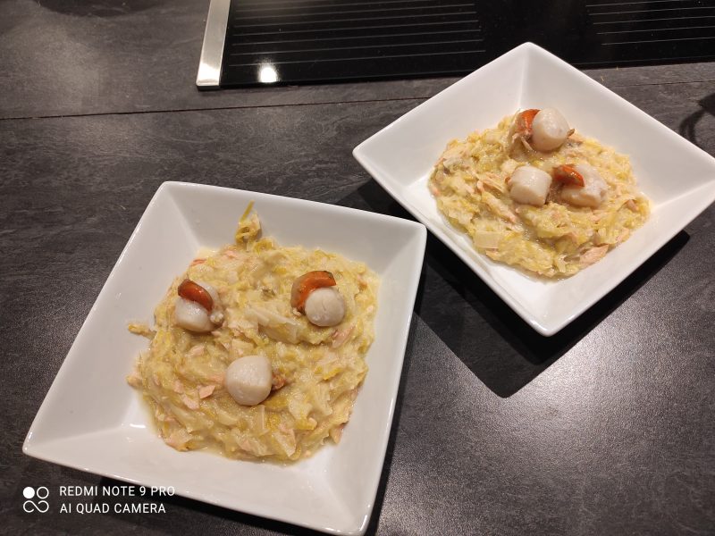 Cliquez pour zoomer ! Saint Jacques aux poireaux Thermomix par mickael_55