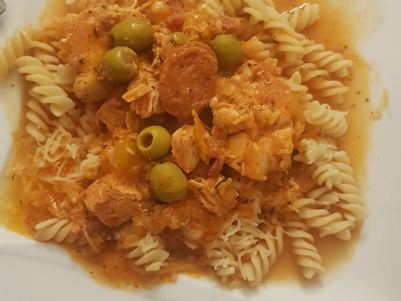 Cliquez pour zoomer ! Sauté de poulet au chorizo Thermomix par nastasia1509