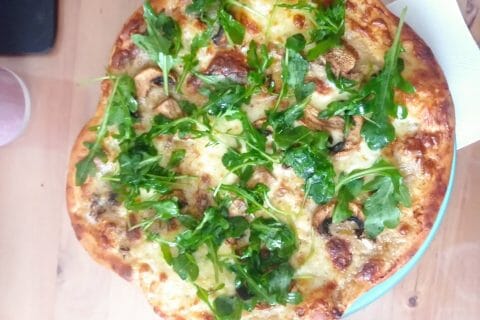 Cliquez pour zoomer ! Pizza blanche aux champignons Thermomix par vanes_9
