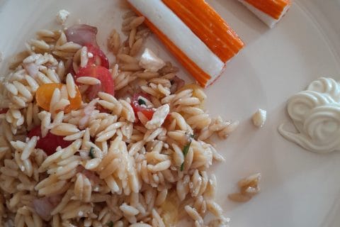 Cliquez pour zoomer ! Salade d’orzo à la méditerranéenne Thermomix par vanes_9
