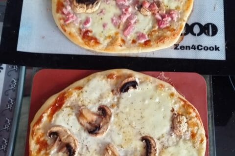 Cliquez pour zoomer ! Pizza blanche aux champignons Thermomix par vanes_9