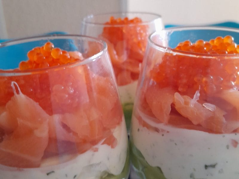Cliquez pour zoomer ! Verrines saumon avocat Thermomix par vanes_9