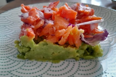 Cliquez pour zoomer ! Tartare aux 2 saumons sur purée d’avocat Thermomix par vanes_9