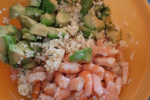 Cliquez pour zoomer ! Salade de perles aux crevettes, pamplemousse et avocat Thermomix par vanes_9