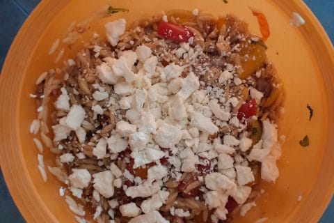 Cliquez pour zoomer ! Salade d’orzo à la méditerranéenne Thermomix par vanes_9