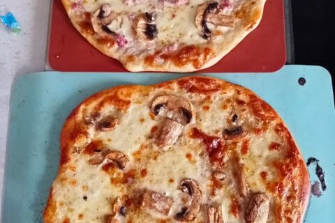 Cliquez pour zoomer ! Pizza blanche aux champignons Thermomix par vanes_9