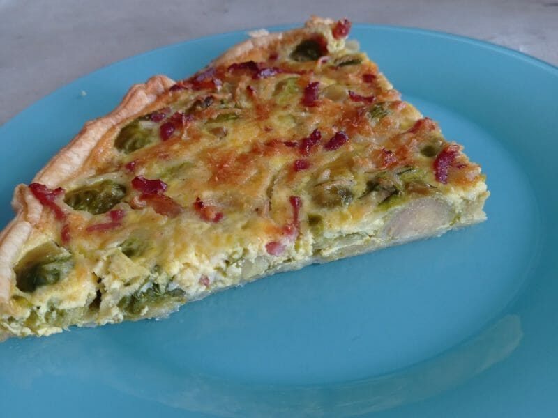 Cliquez pour zoomer ! Quiche aux choux de Bruxelles et lardons Thermomix par vanes_9