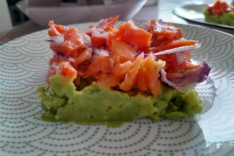 Cliquez pour zoomer ! Tartare aux 2 saumons sur purée d’avocat Thermomix par vanes_9