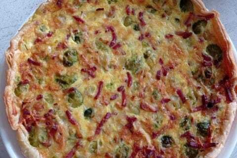 Cliquez pour zoomer ! Quiche aux choux de Bruxelles et lardons Thermomix par vanes_9