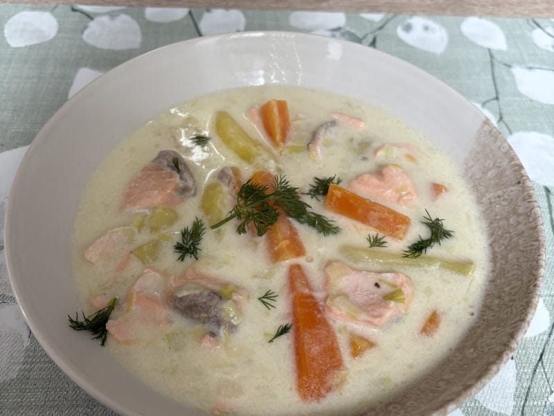 Cliquez pour zoomer ! Soupe de saumon à la finlandaise Thermomix par fenorel8