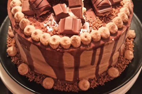 Cliquez pour zoomer ! Layer cake Kinder Bueno Thermomix par megyvibes