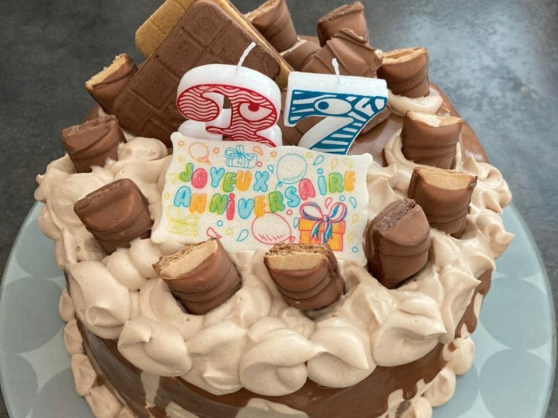 Cliquez pour zoomer ! Layer cake Kinder Bueno Thermomix par Cynth