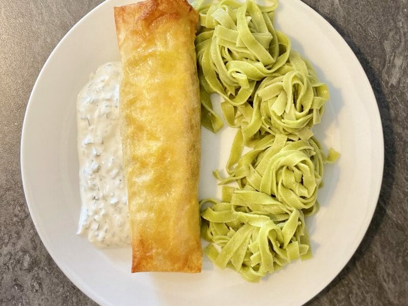 Cliquez pour zoomer ! Brick de saumon et poireaux Thermomix par celine4298