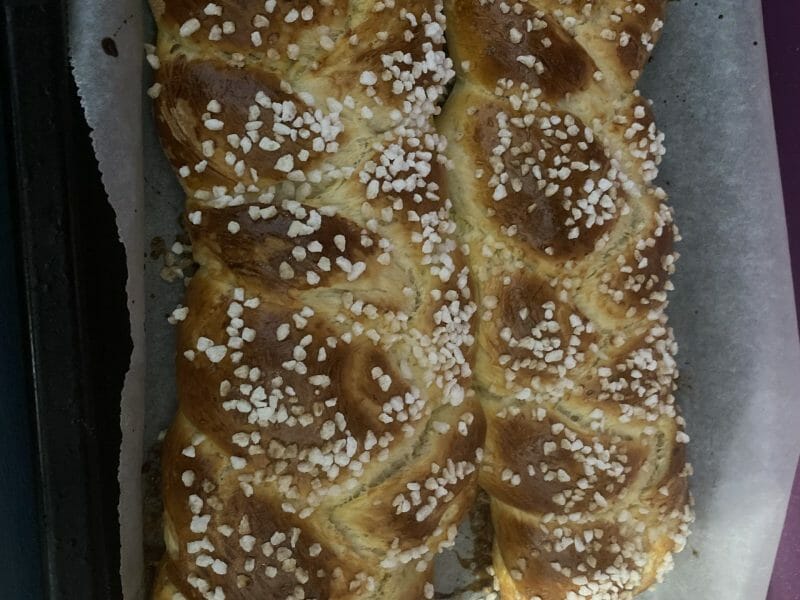 Cliquez pour zoomer ! Brioche tressée à la mie filante Thermomix par Lolotte24220