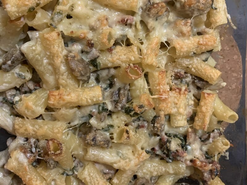 Cliquez pour zoomer ! Gratin de pennes aux champignons Thermomix par naemagb