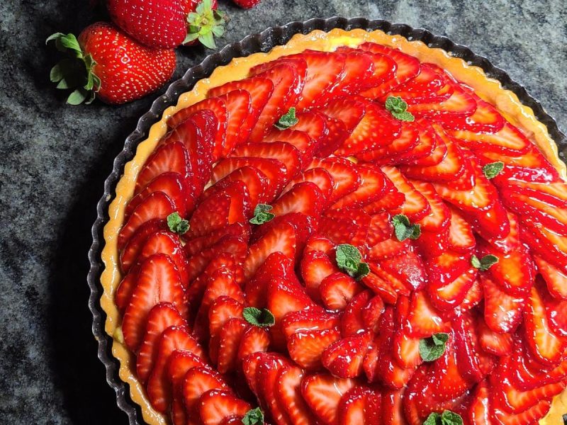 Cliquez pour zoomer ! Tarte aux fraises Thermomix par Camille