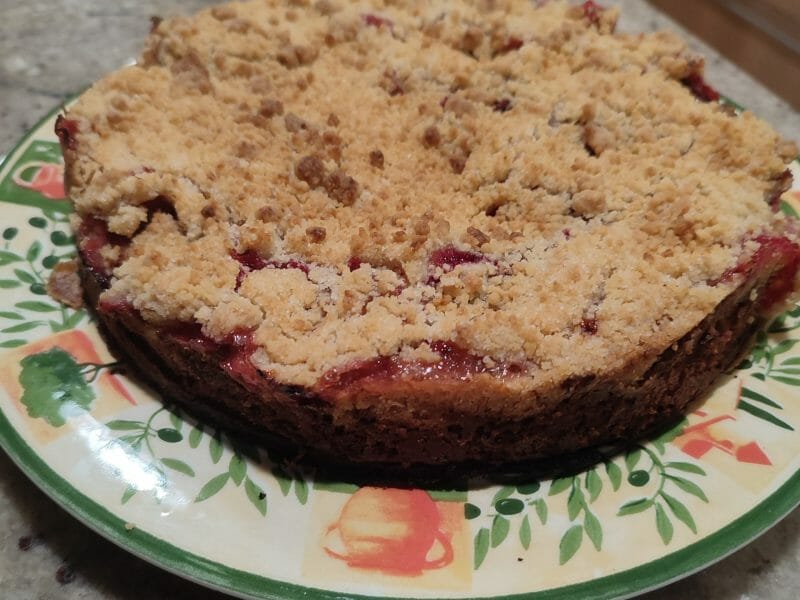 Cliquez pour zoomer ! Crumb cake aux prunes Thermomix par Didinebzh29