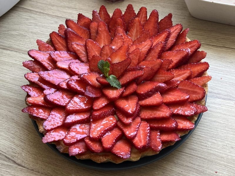 Cliquez pour zoomer ! Tarte aux fraises Thermomix par sabrinaidir94
