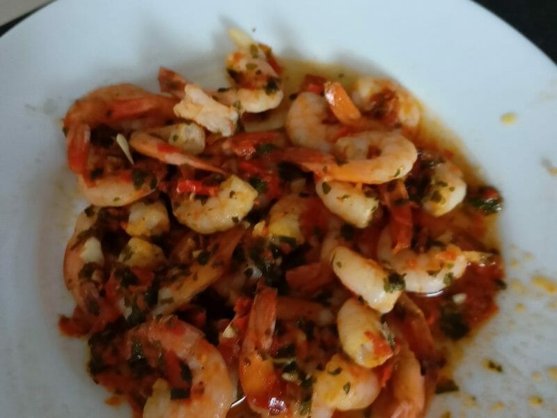 Cliquez pour zoomer ! Crevettes à l’ail Thermomix par beatrice11800