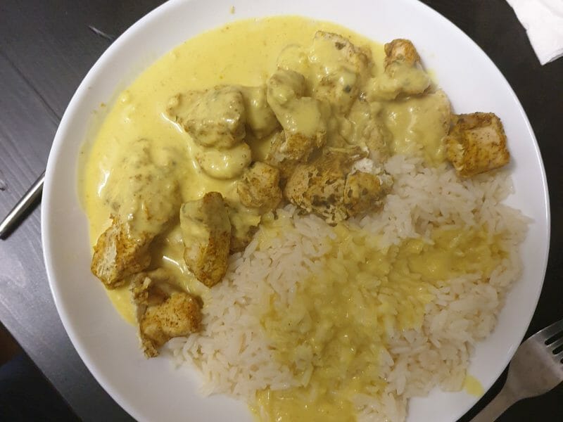 Cliquez pour zoomer ! Blancs de poulet sauce moutarde et curry Thermomix par jonathan_64