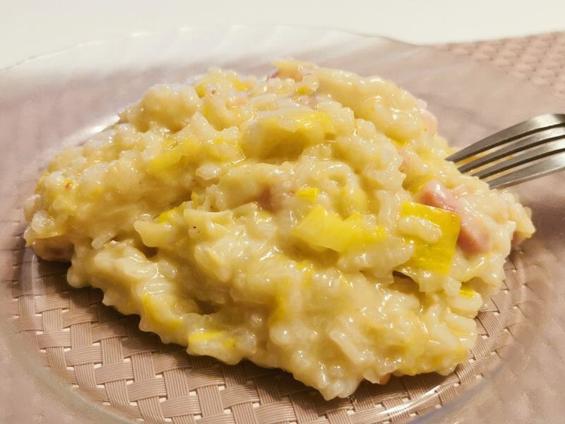 Cliquez pour zoomer ! Risotto poireaux et lardons Thermomix par Marine_22🐾