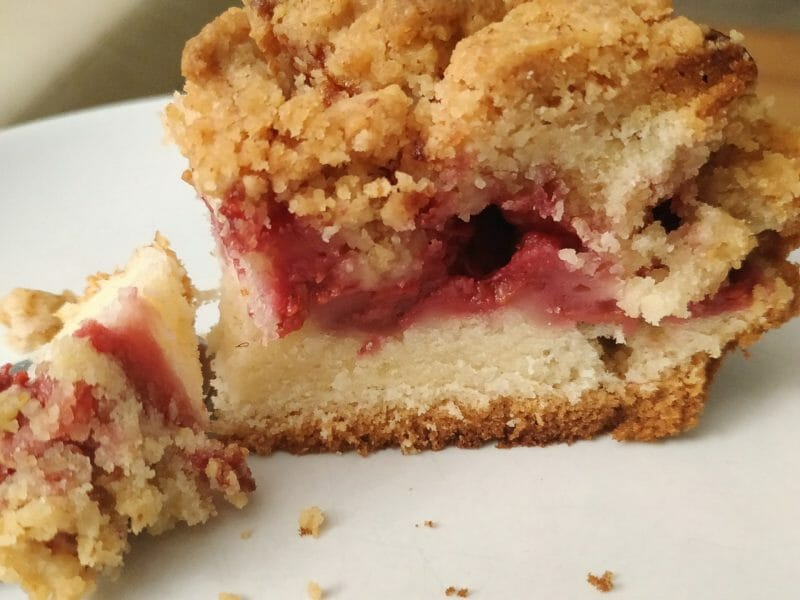 Cliquez pour zoomer ! Crumb cake framboises Thermomix par Jumalie