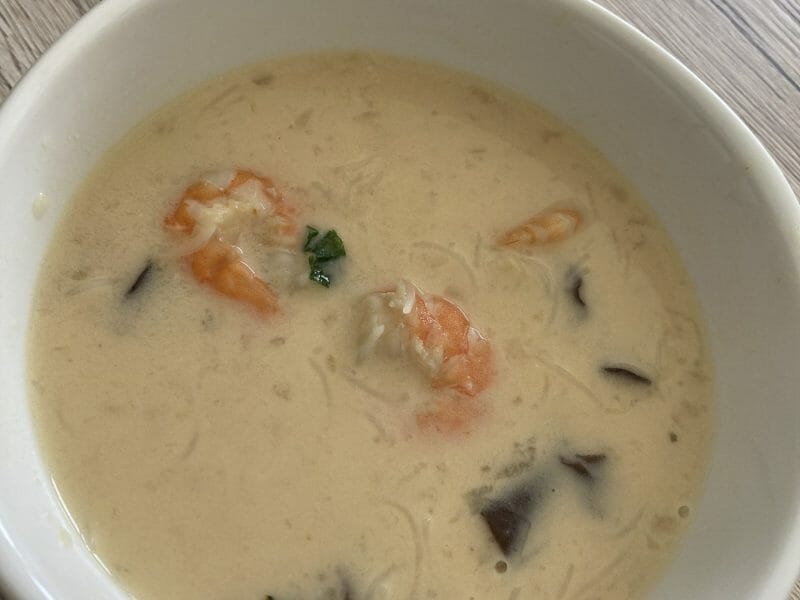 Cliquez pour zoomer ! Soupe thaï crevettes et lait de coco Thermomix par daiga