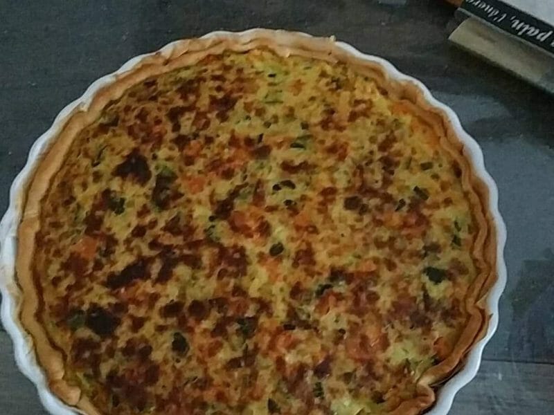Cliquez pour zoomer ! Tarte courgettes et carottes Thermomix par veronique_188