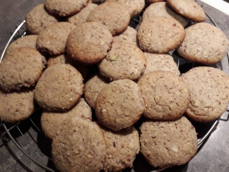 Cliquez pour zoomer ! Cookies amandes et noix Thermomix par sallynette