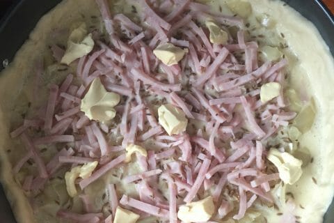 Cliquez pour zoomer ! Zwiebelkuchen – gâteau aux oignons Thermomix par mademoiselle09