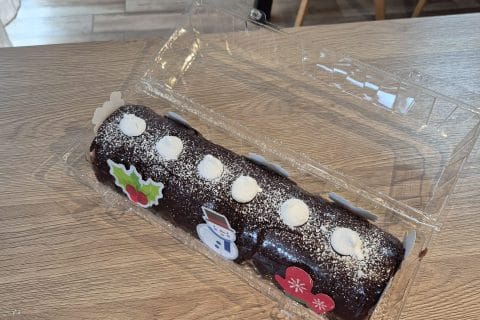 Cliquez pour zoomer ! Bûche mousse au chocolat Thermomix par Tiff