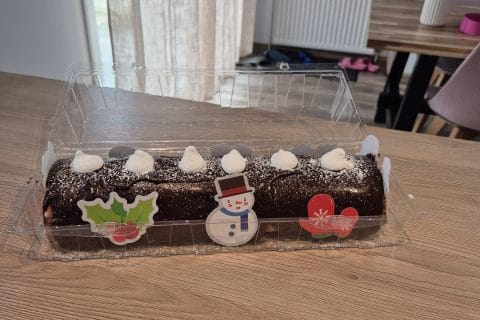 Cliquez pour zoomer ! Bûche mousse au chocolat Thermomix par Tiff