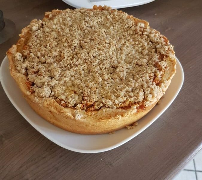 Cliquez pour zoomer ! Tarte aux pommes façon crumble Thermomix par chanel08