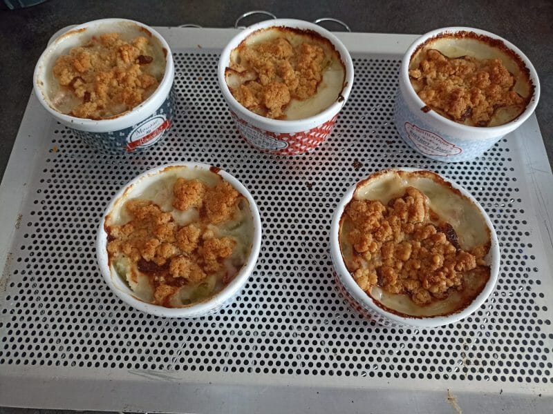 Cliquez pour zoomer ! Crumble courgettes, chèvre et lardons Thermomix par Fabienne49