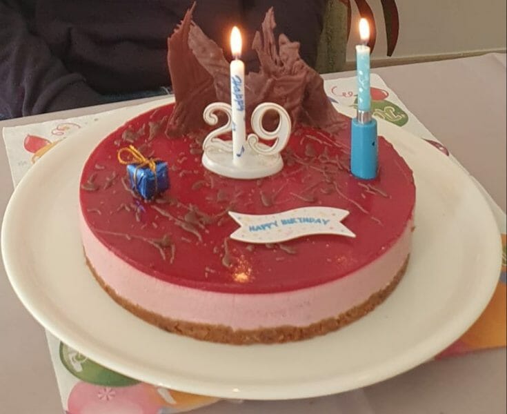 Cliquez pour zoomer ! Bavarois aux framboises Thermomix par nadinachou