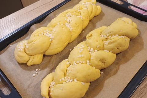 Cliquez pour zoomer ! Brioche tressée à la mie filante Thermomix par severine_239
