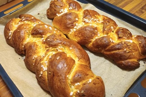 Cliquez pour zoomer ! Brioche tressée à la mie filante Thermomix par severine_239