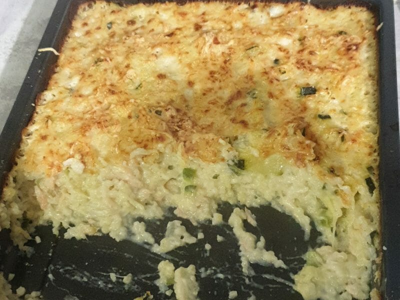 Cliquez pour zoomer ! Gratin de perles, saumon et courgettes Thermomix par battata42