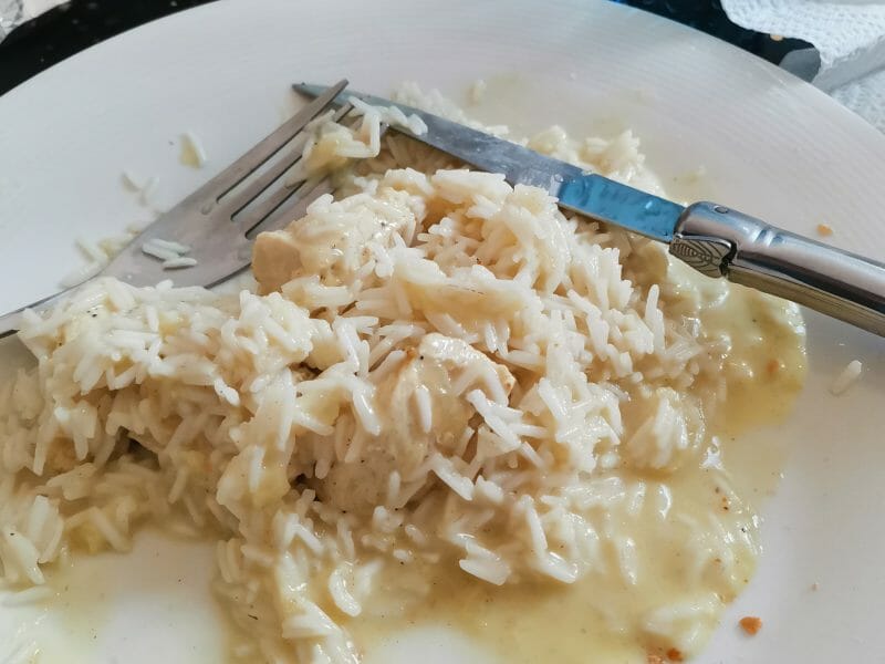 Blancs de poulet sauce moutarde et curry Thermomix par elo_botn