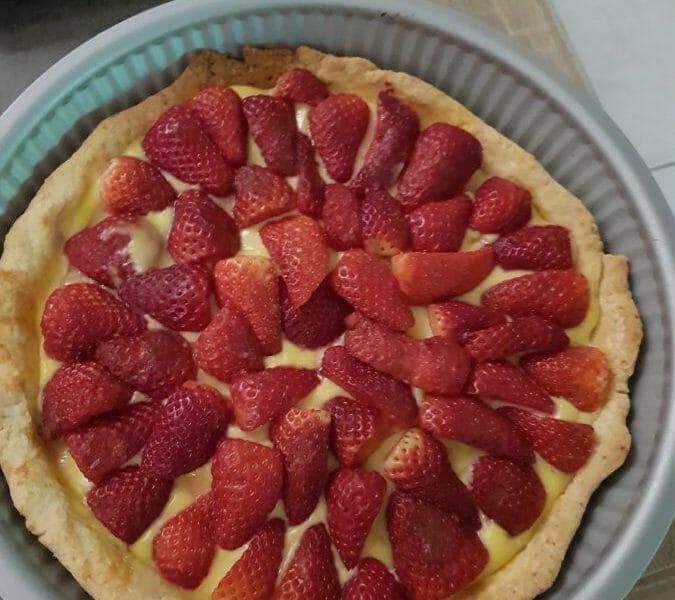 Cliquez pour zoomer ! Tarte aux fraises Thermomix par clrpica