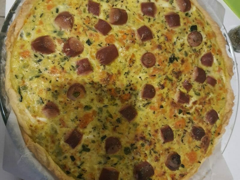 Cliquez pour zoomer ! Tarte courgettes et carottes Thermomix par valerie_304