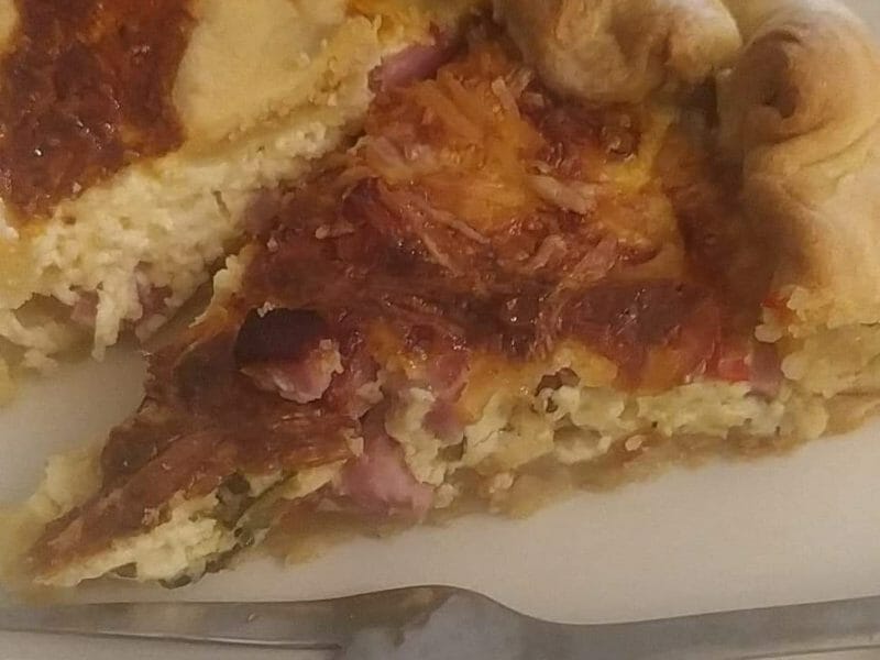 Cliquez pour zoomer ! Quiche poivrons et courgettes Thermomix par emilize