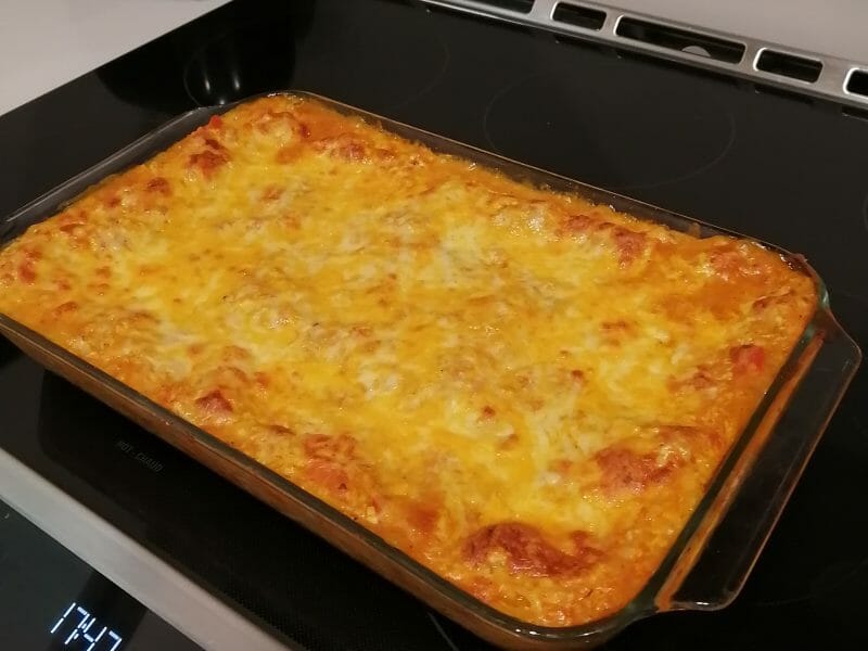 Cliquez pour zoomer ! Lasagnes au poulet et poivrons Thermomix par reglissoly