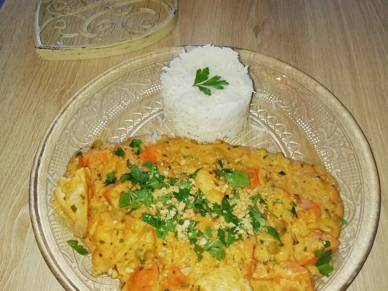 Cliquez pour zoomer ! Curry de poulet aux patates douces Thermomix par roxane_29
