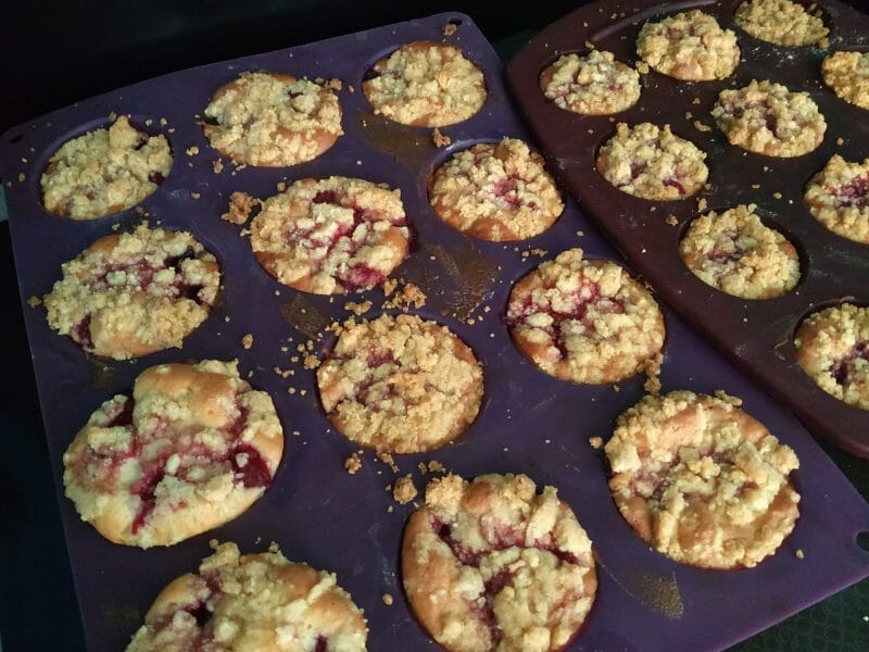 Cliquez pour zoomer ! Crumb cake framboises Thermomix par ag80